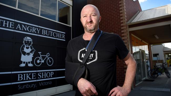 Owner of The Angry Butcher bike shop